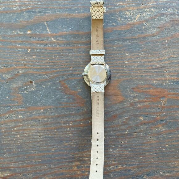 Kenneth Jay Lane Watch and Leather Wrist Band EUC